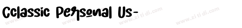 Cclassic Personal Us字体转换